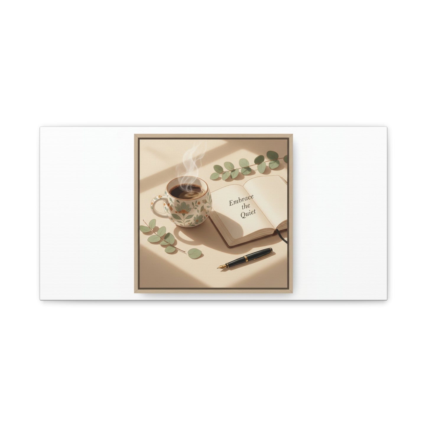 embrace the quiet canvas | morning routine art, sunrise decor
