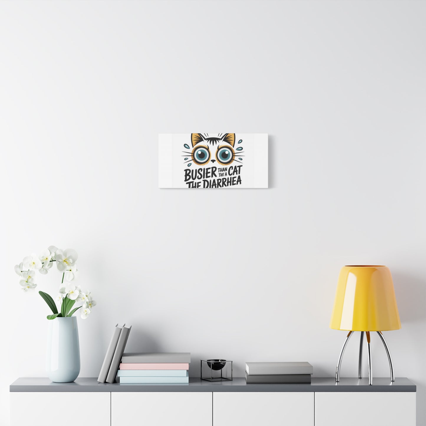 Humorous Cat  Canvas Wall Art