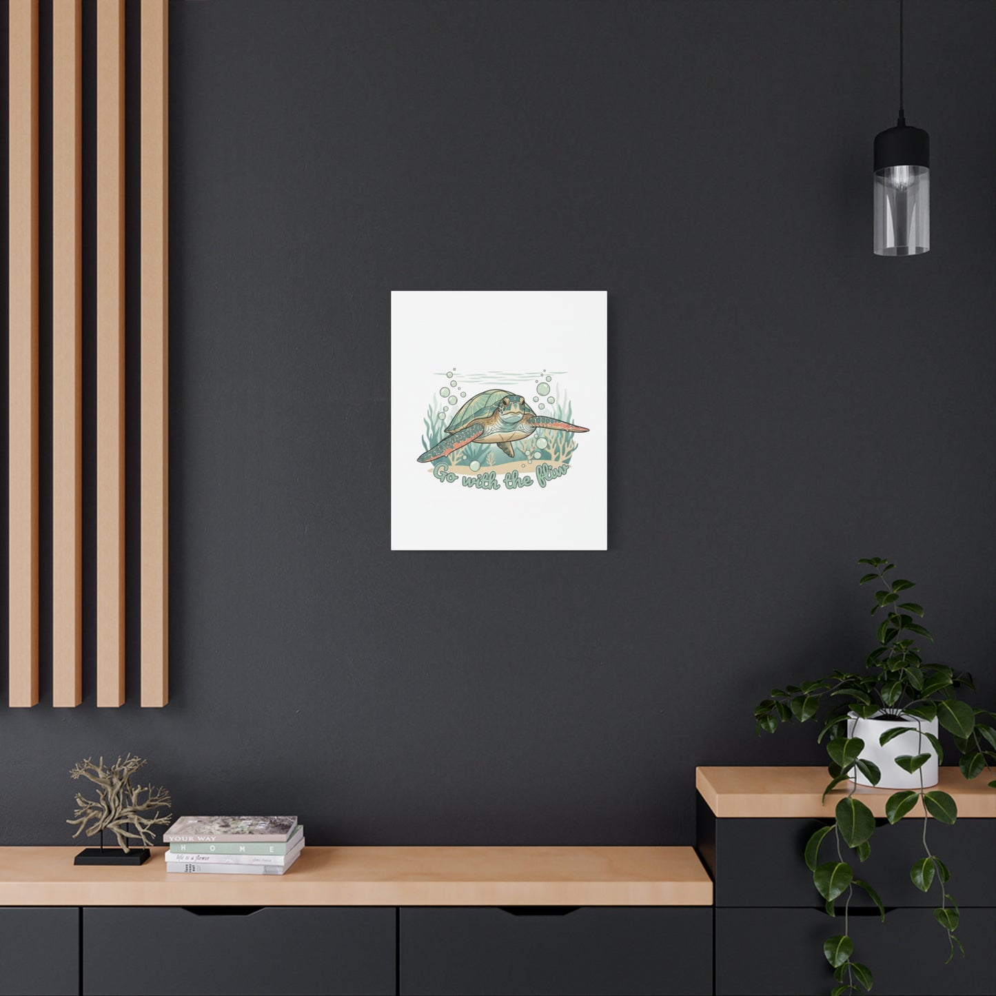 Go with the Flow Turtle Canvas