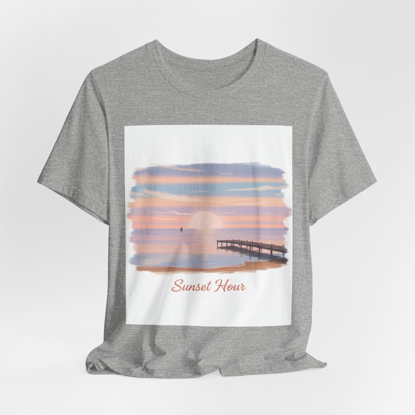 Sunset Pier Minimal Tee