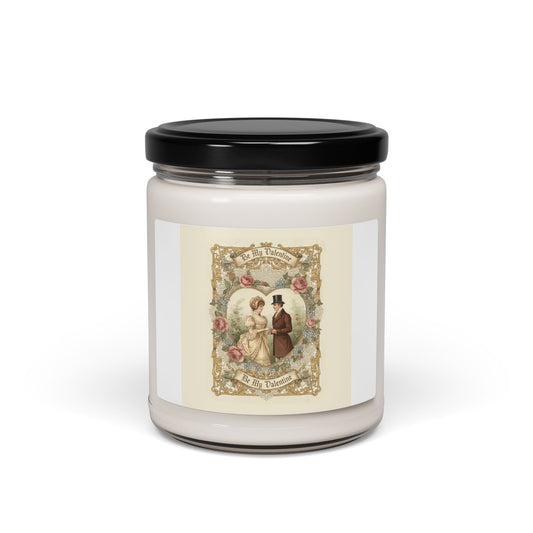 Vintage Romance Label Candle, Soy Jar Candle | Retro Americana, Cream & Teal