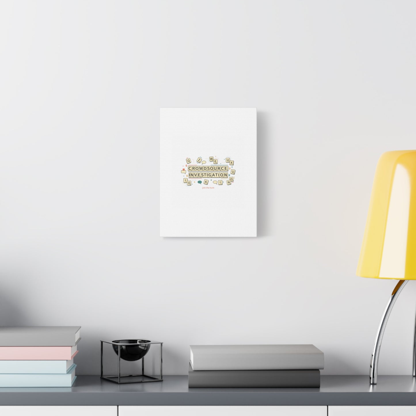 Crowdsource Investigation Canvas | Pixel Art, Gaming UI Wall Art