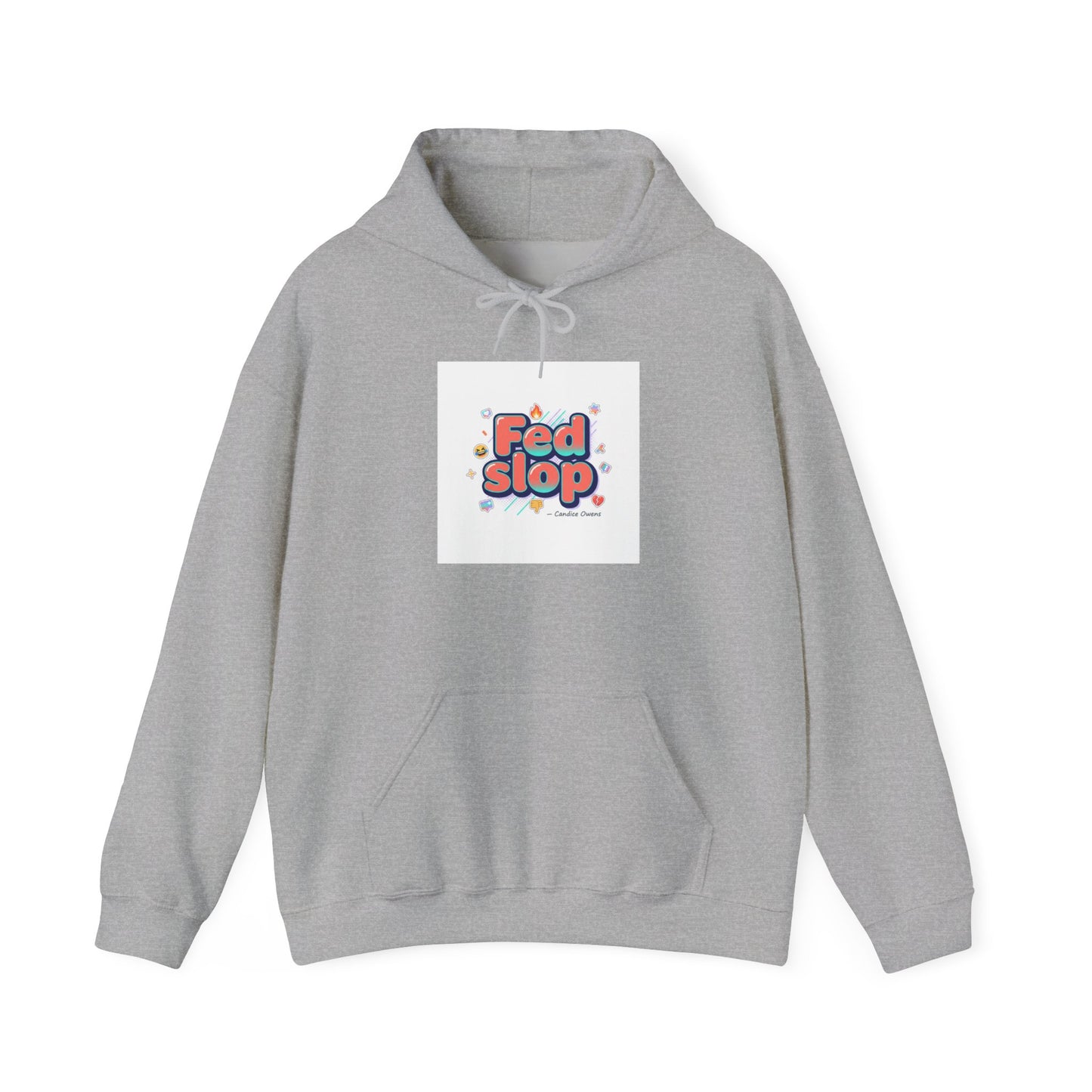 Fed Slop Retro Bubble Logo Hoodie | internet lingo, slang hoodie