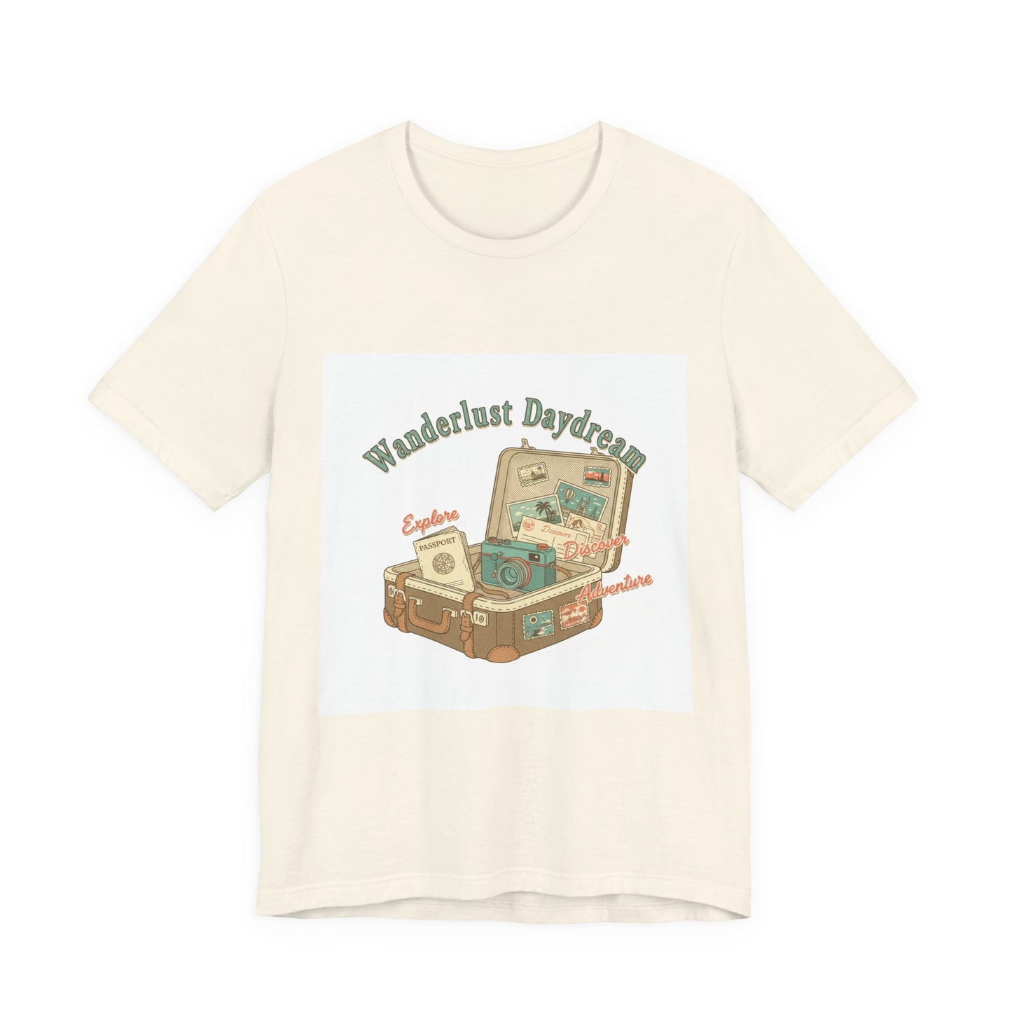 Wanderlust Daydreams Tee | retro travel stamp, postcard vintage tee