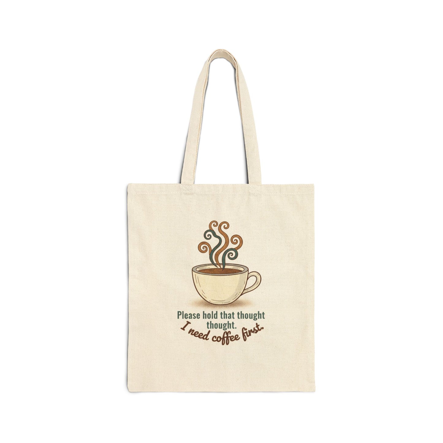 Coffee Cup Illustration Tote | coffee lover, tea time, caffeine crew