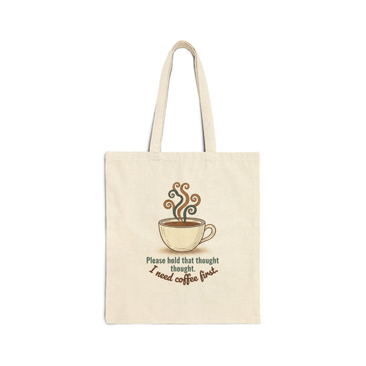 Coffee Cup Illustration Tote | coffee lover, tea time, caffeine crew