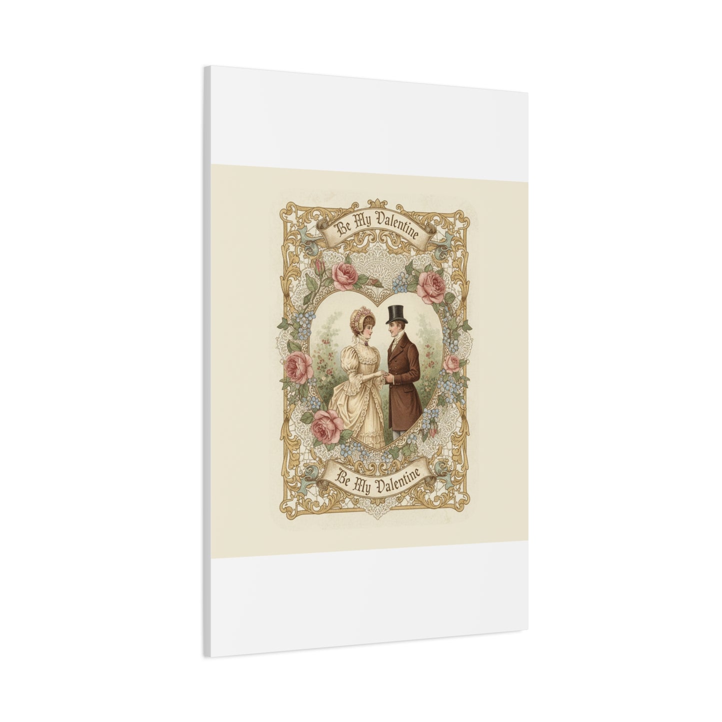 Victorian Valentine Print Canvas | Retro Americana, Vintage Romance