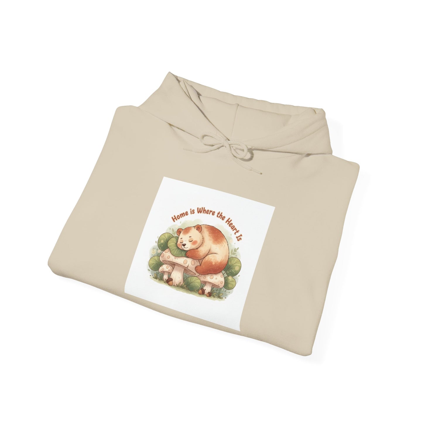Sleeping Fox Illustration Hoodie | cute animal illustration, winter forest art