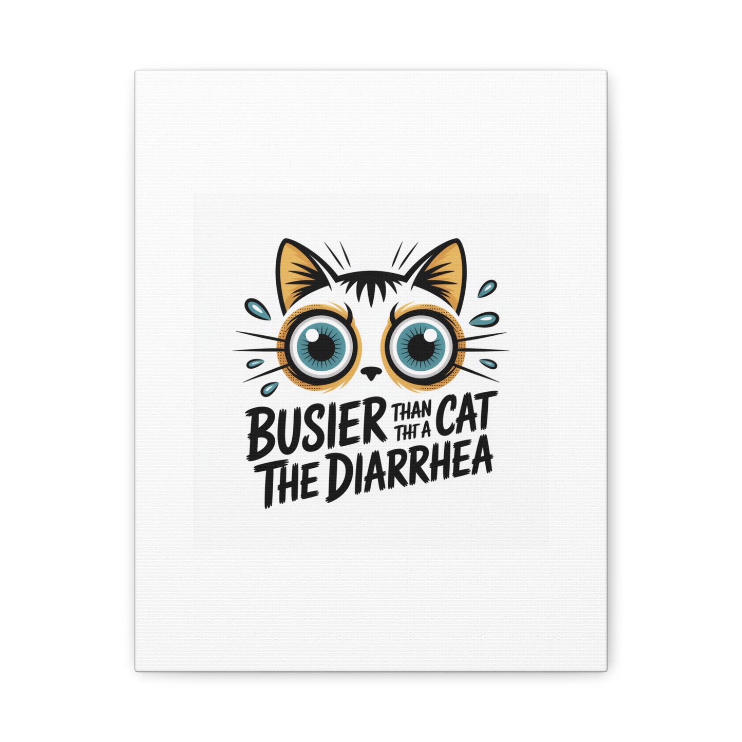 Humorous Cat  Canvas Wall Art
