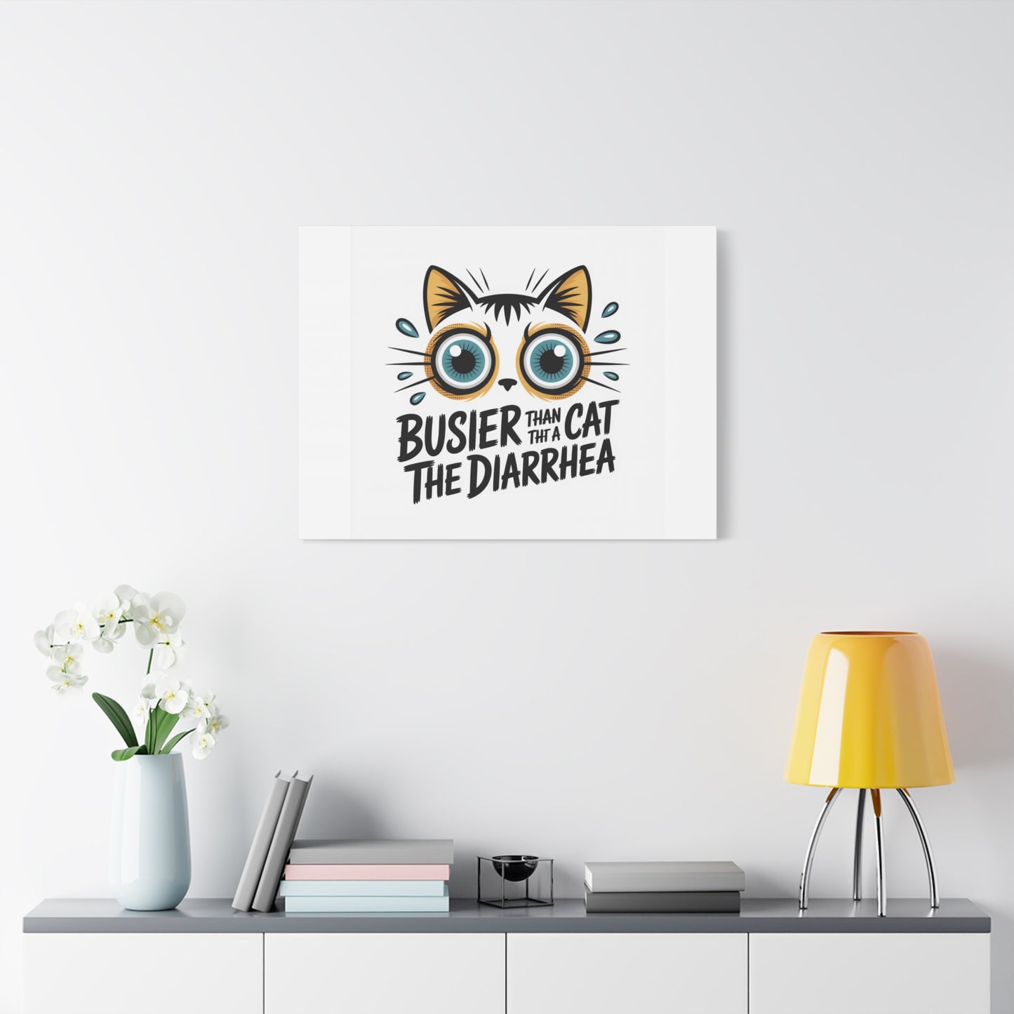 Humorous Cat  Canvas Wall Art
