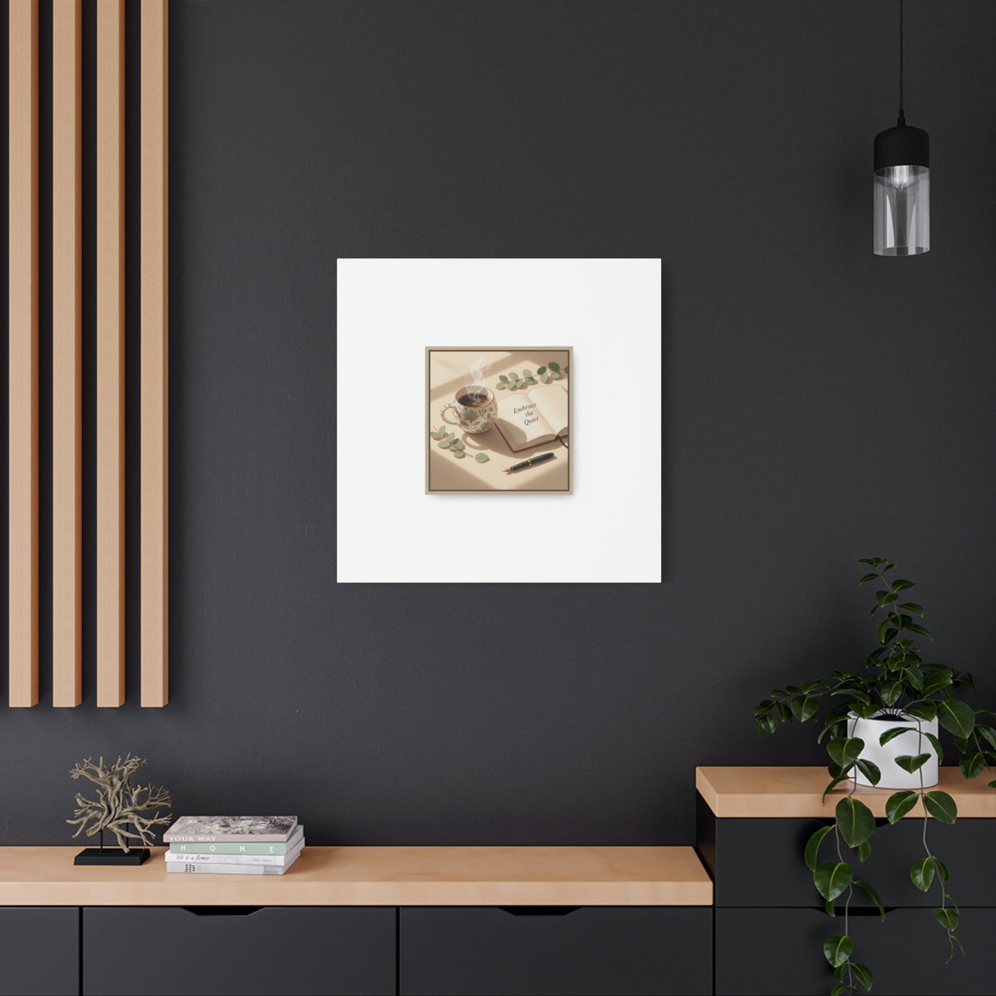 embrace the quiet canvas | morning routine art, sunrise decor