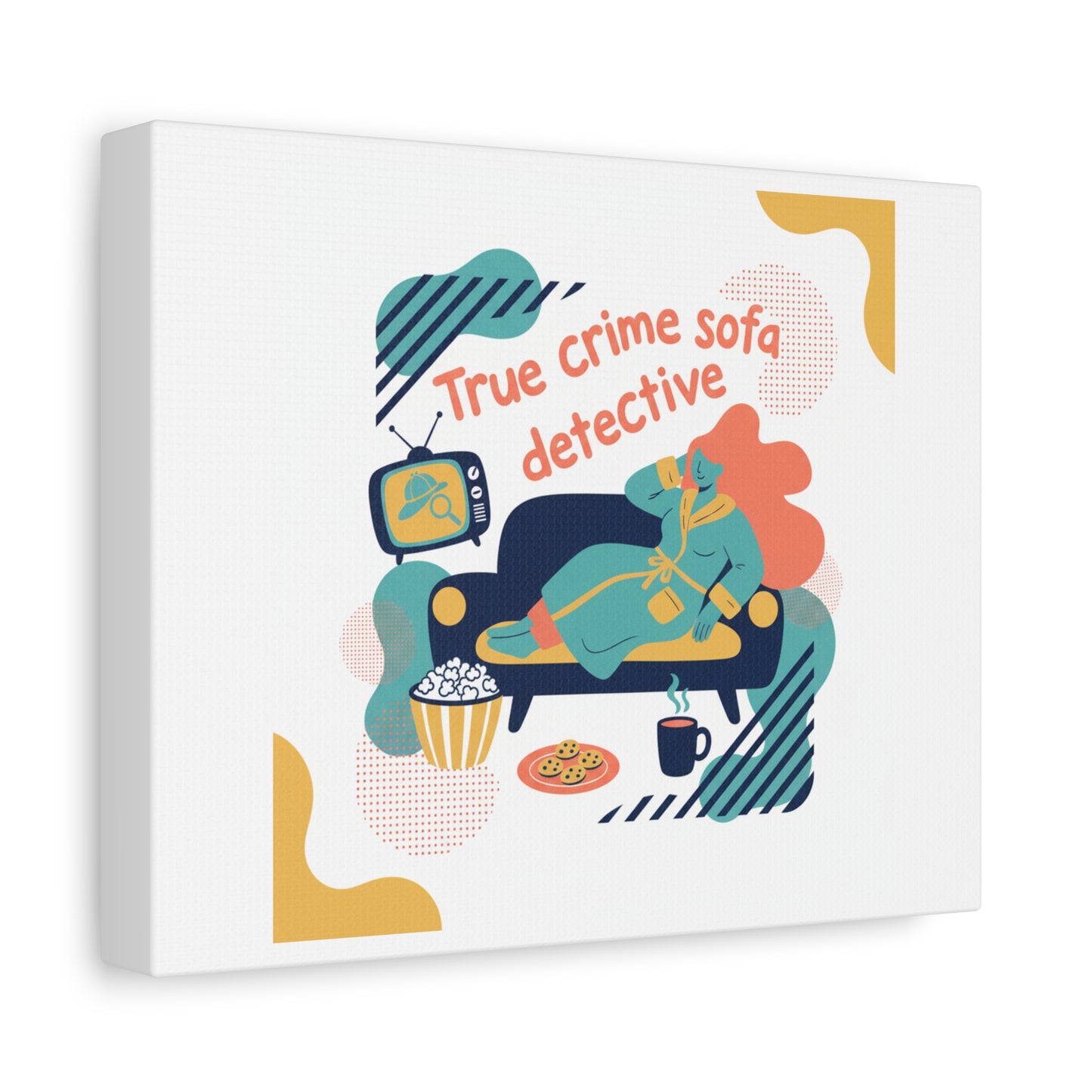 True Crime Sofa Detective Canvas
