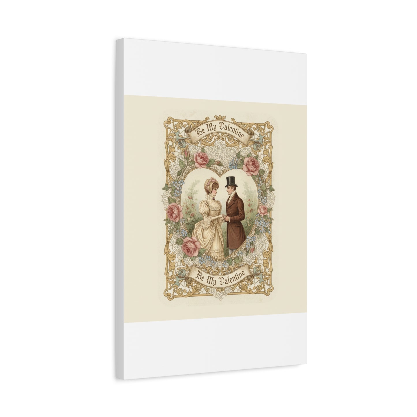 Victorian Valentine Print Canvas | Retro Americana, Vintage Romance