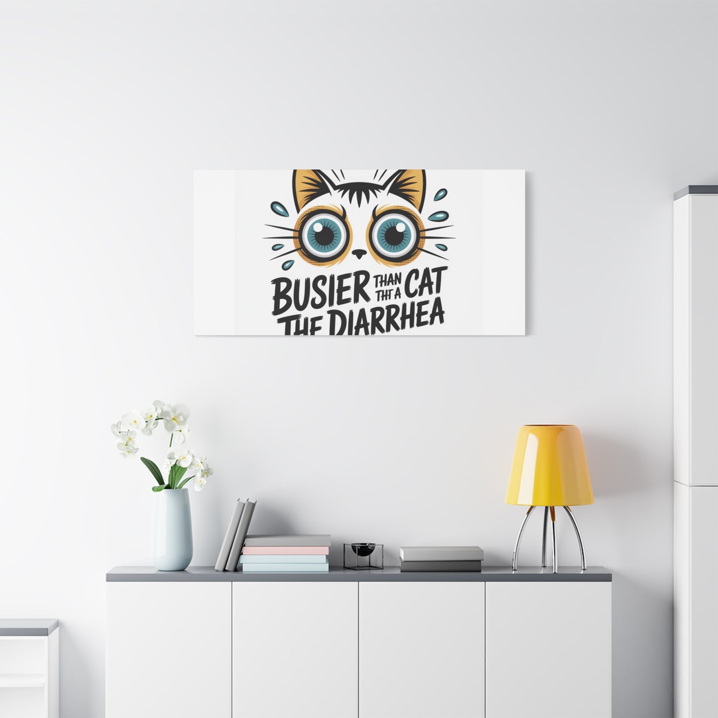 Humorous Cat  Canvas Wall Art
