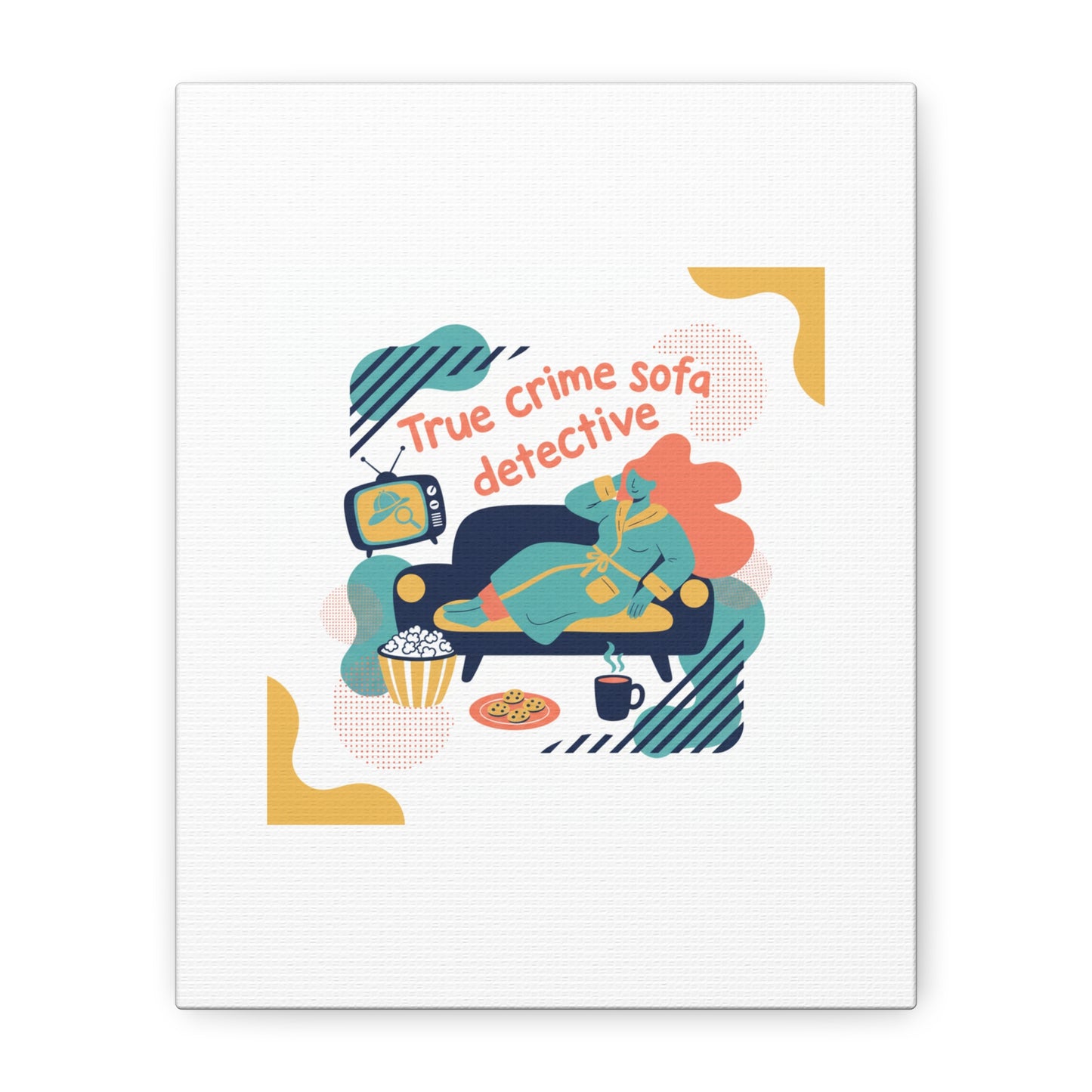 True Crime Sofa Detective Canvas