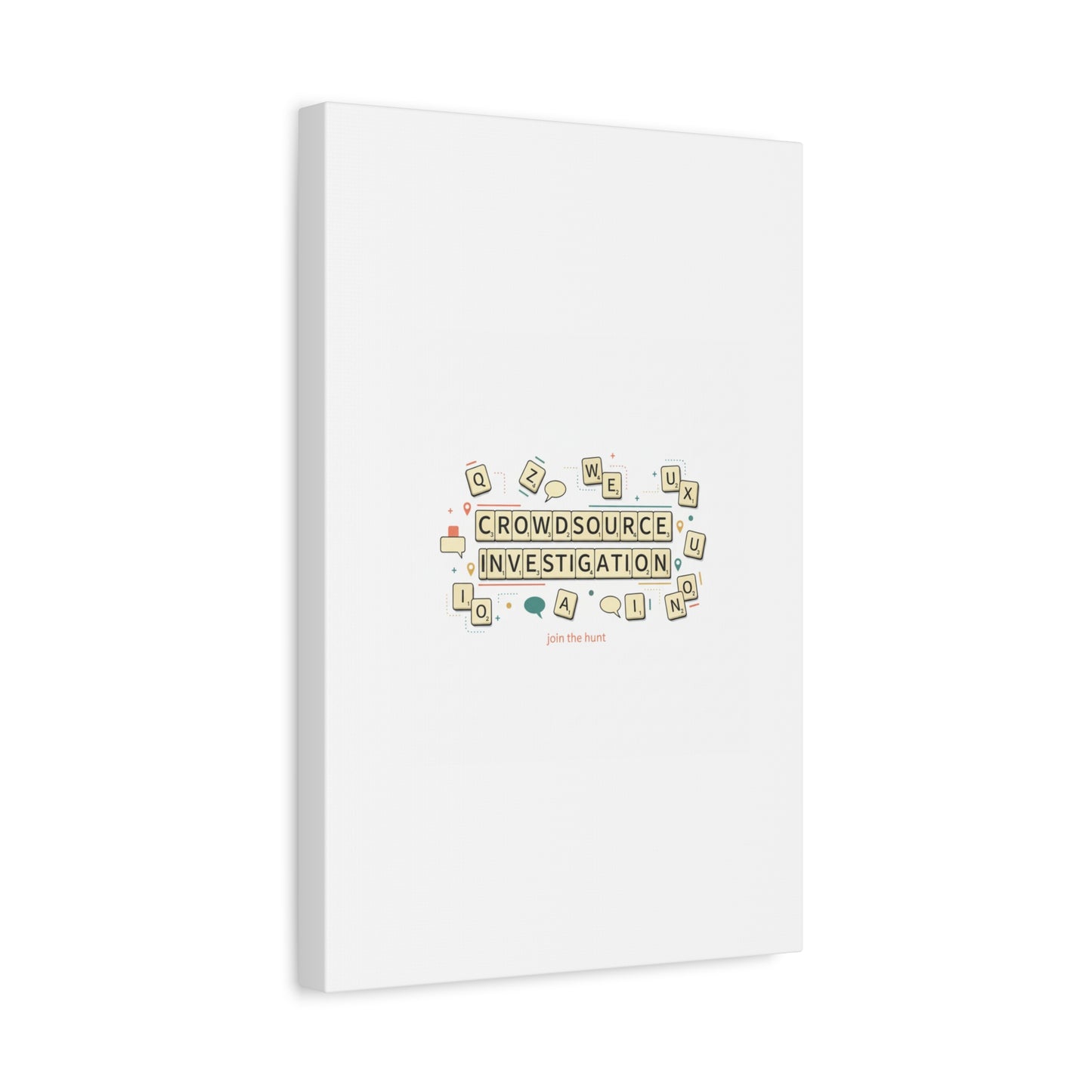 Crowdsource Investigation Canvas | Pixel Art, Gaming UI Wall Art
