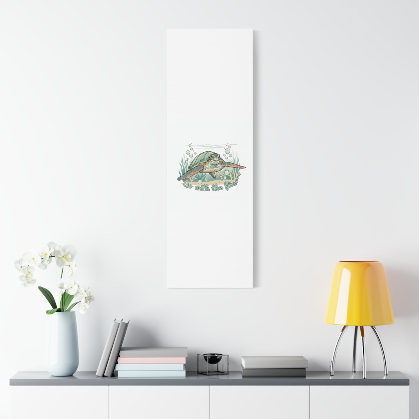 Go with the Flow Turtle Canvas