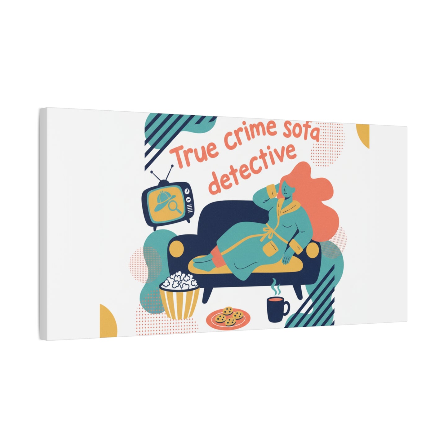 True Crime Sofa Detective Canvas