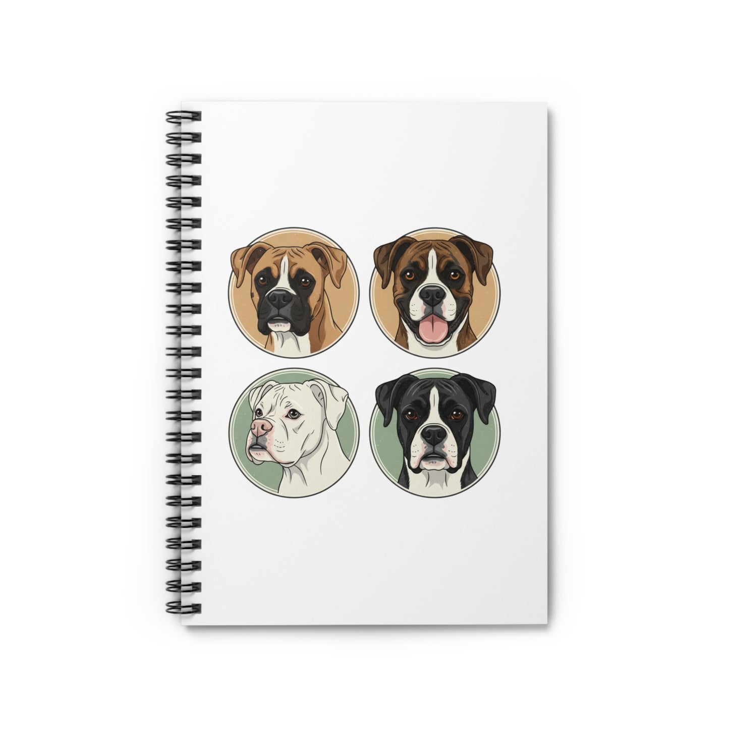 Boxer dog--Spiral Notebook - Ruled Line