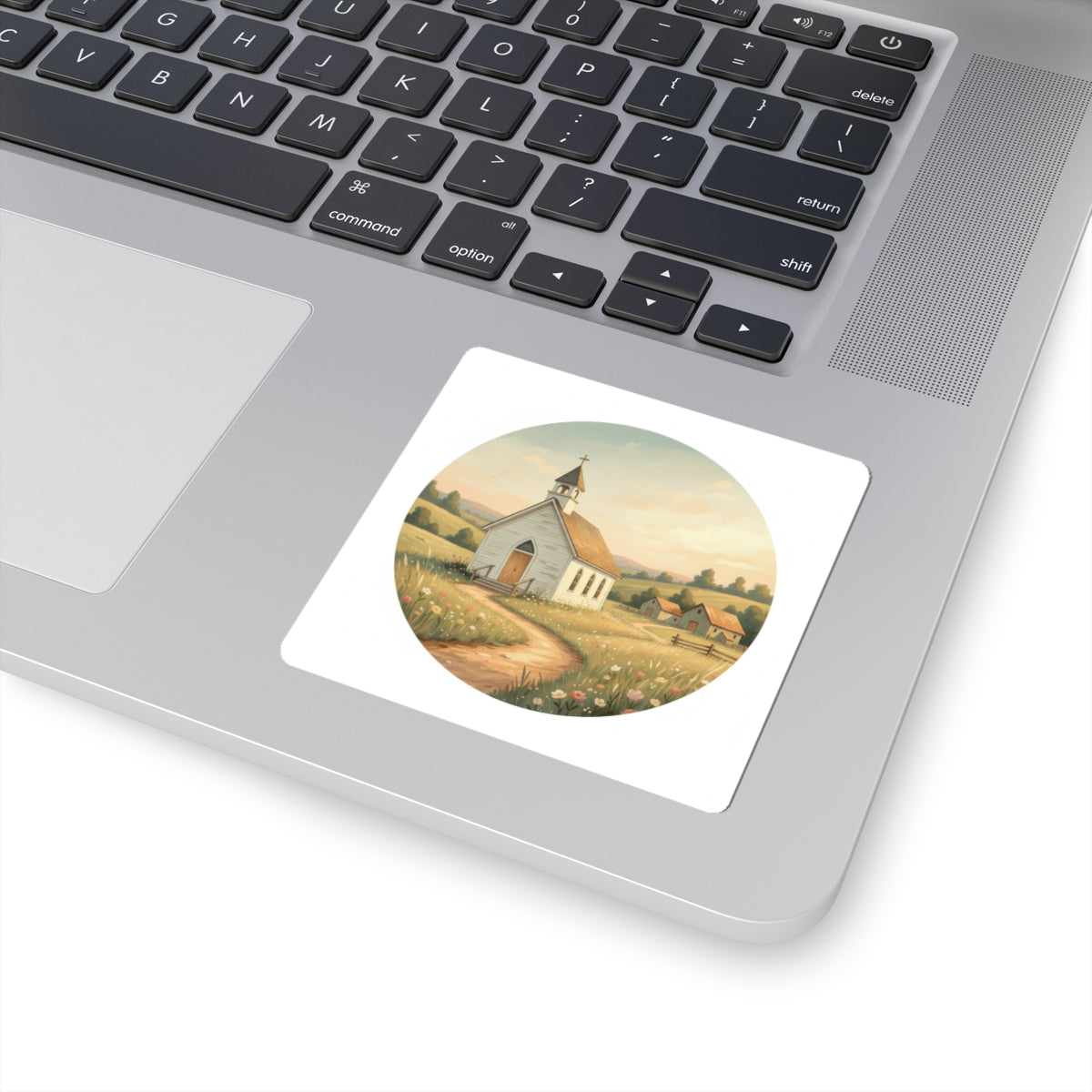 Country Church Kiss-Cut Stickers