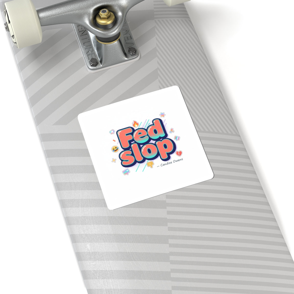 Fed Slop Kiss-Cut Sticker | Gen-Z Slang, Internet Lingo, Meme Aesthetic