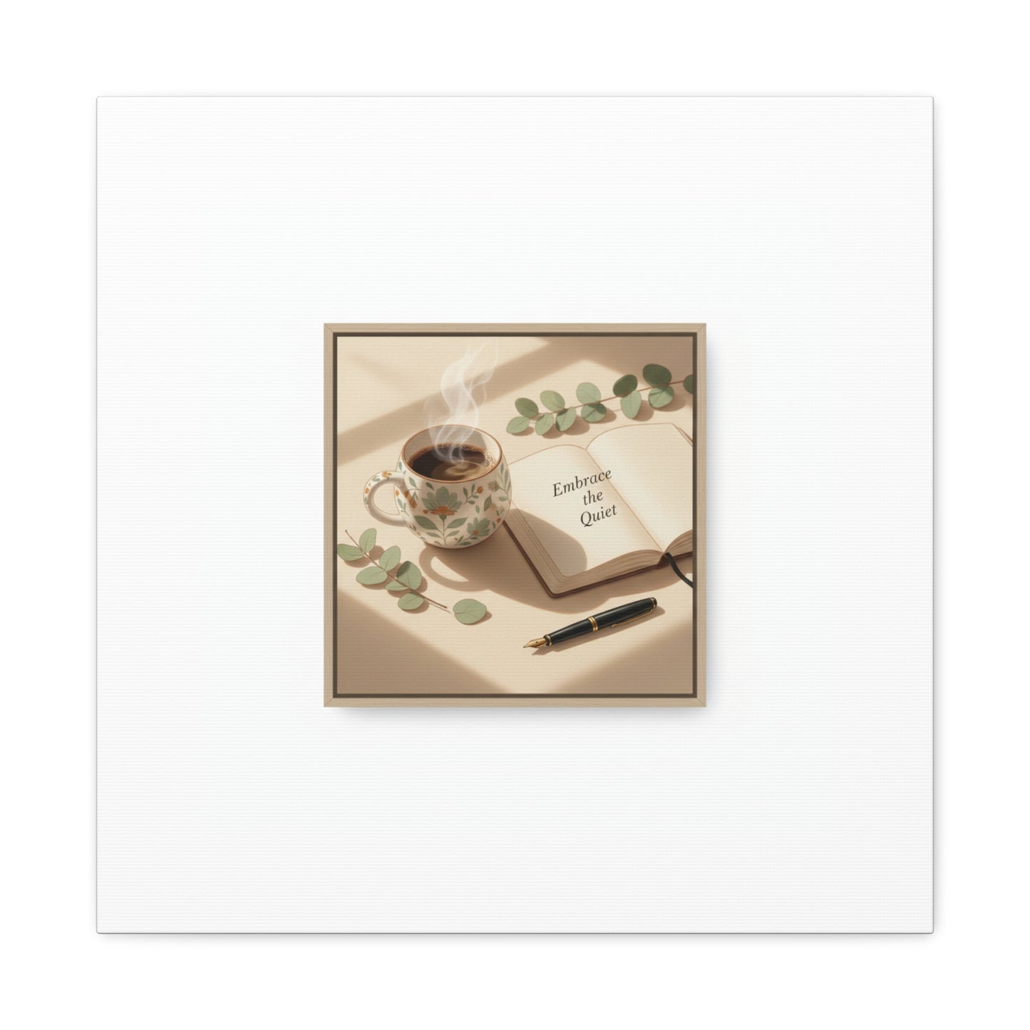 embrace the quiet canvas | morning routine art, sunrise decor