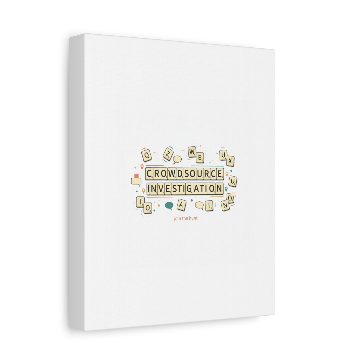Crowdsource Investigation Canvas | Pixel Art, Gaming UI Wall Art