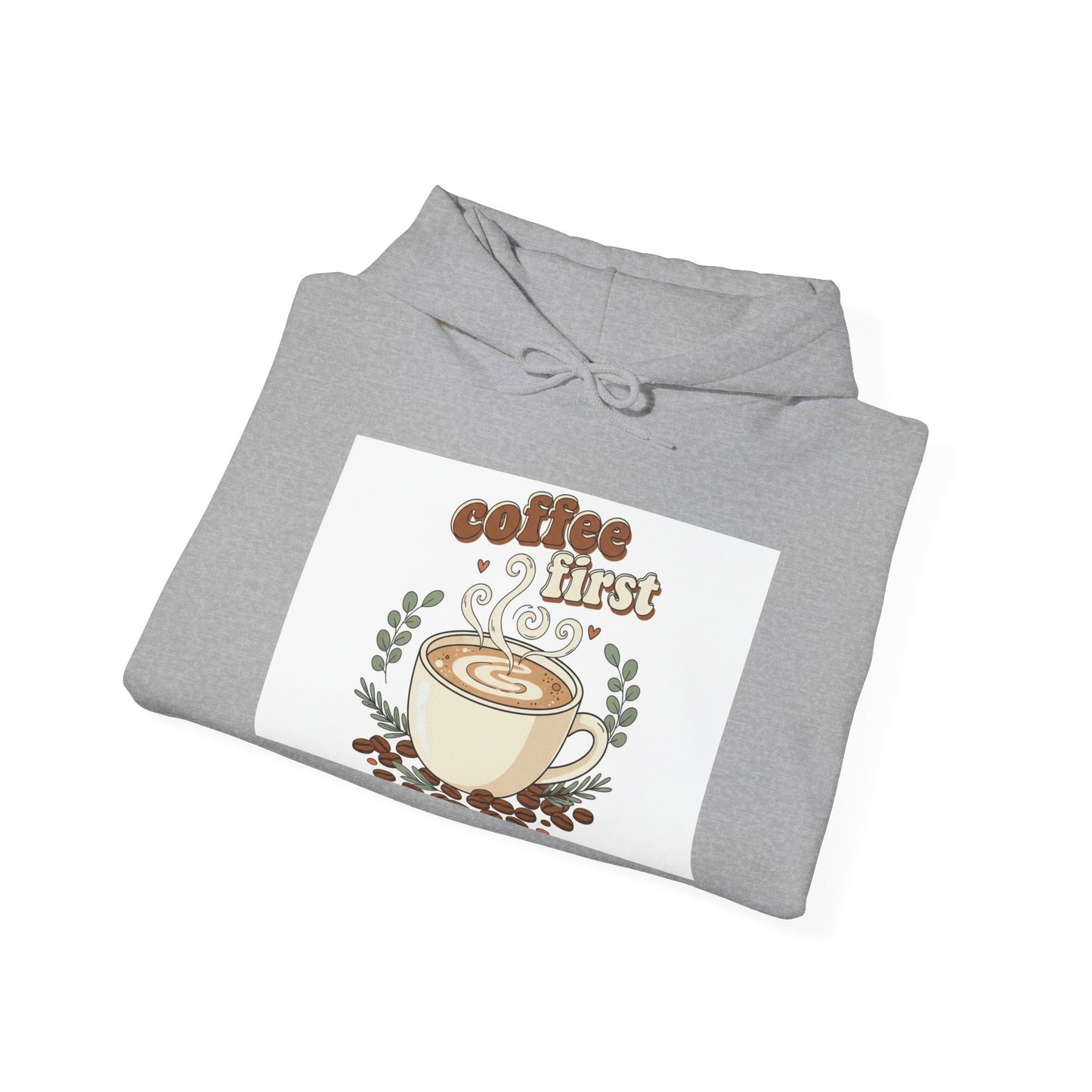 coffee first Hoodie | coffee aesthetic, espresso illustration