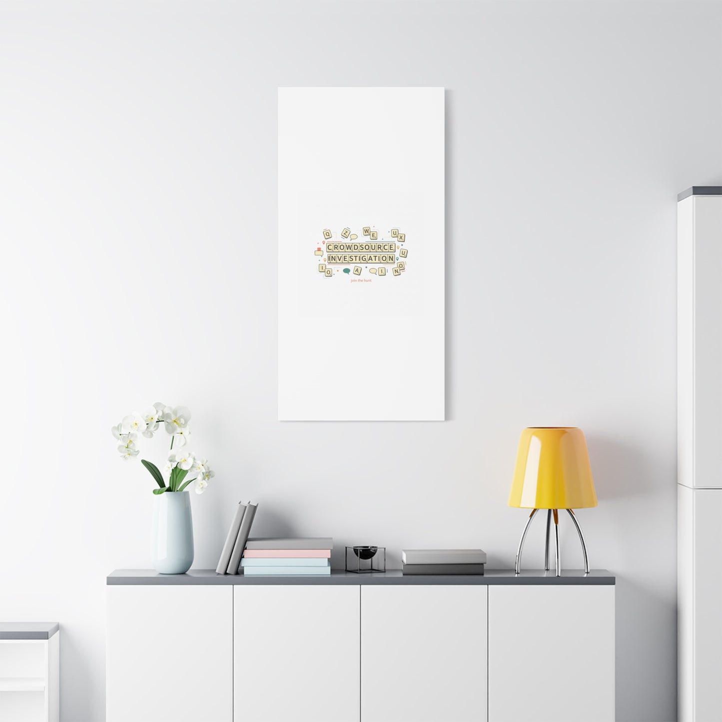 Crowdsource Investigation Canvas | Pixel Art, Gaming UI Wall Art