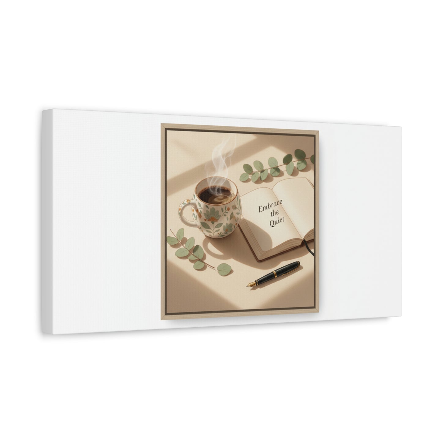 embrace the quiet canvas | morning routine art, sunrise decor