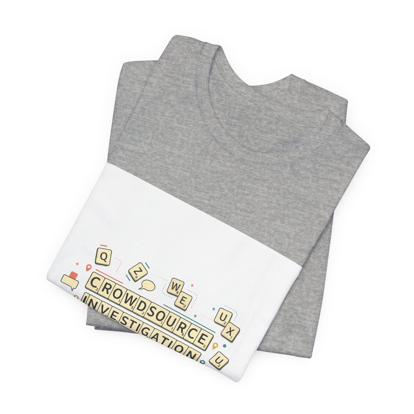 Crowdsource Investigation Tee | pixel art gamer shirt, indie RPG meme
