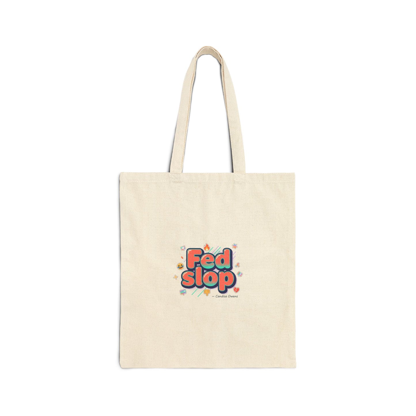 Fed Slop tote | Gen-Z slang, meme typography canvas tote