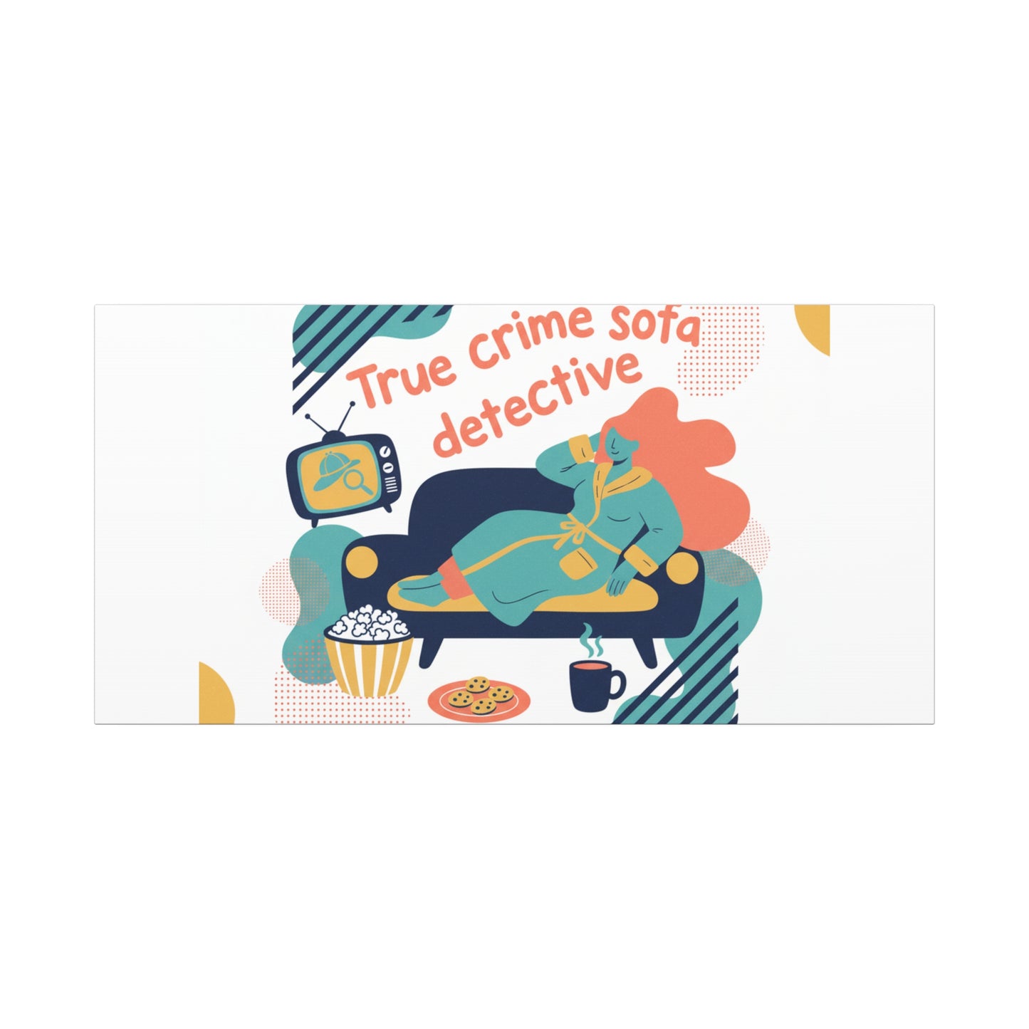 True Crime Sofa Detective Canvas