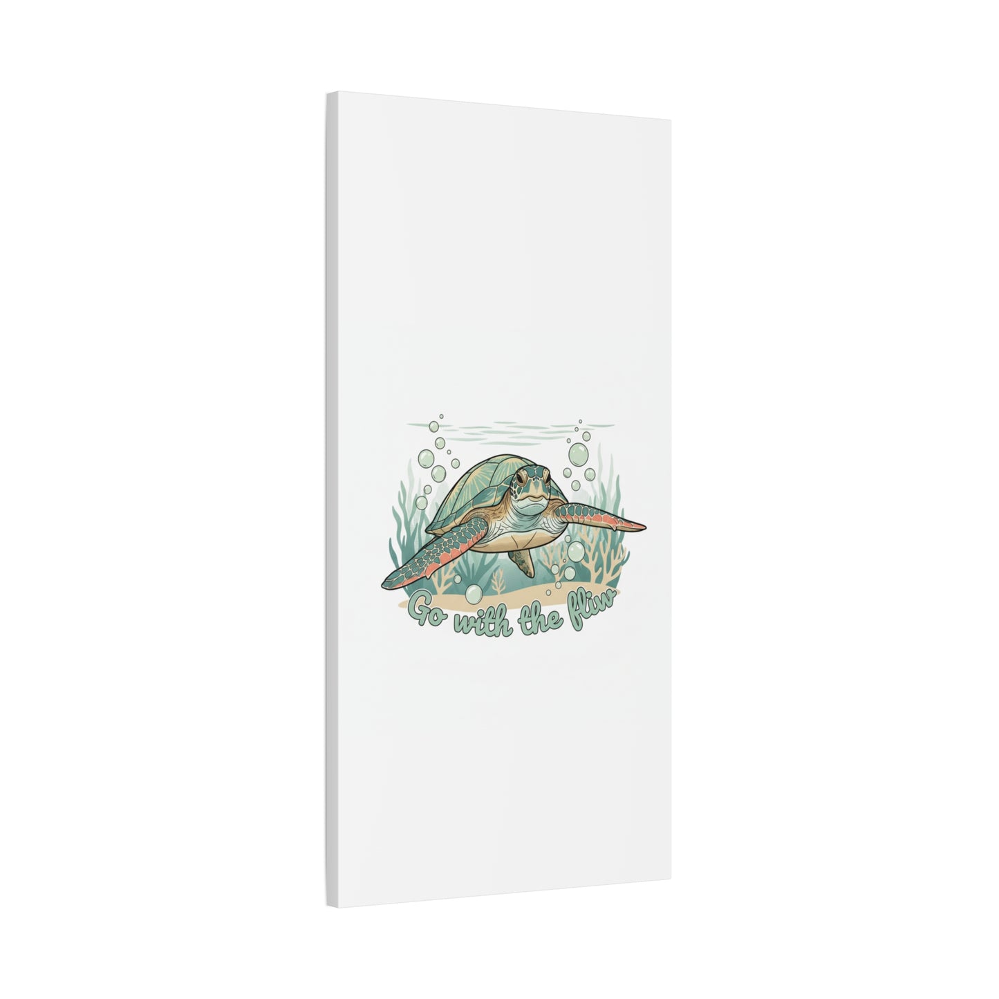 Go with the Flow Turtle Canvas