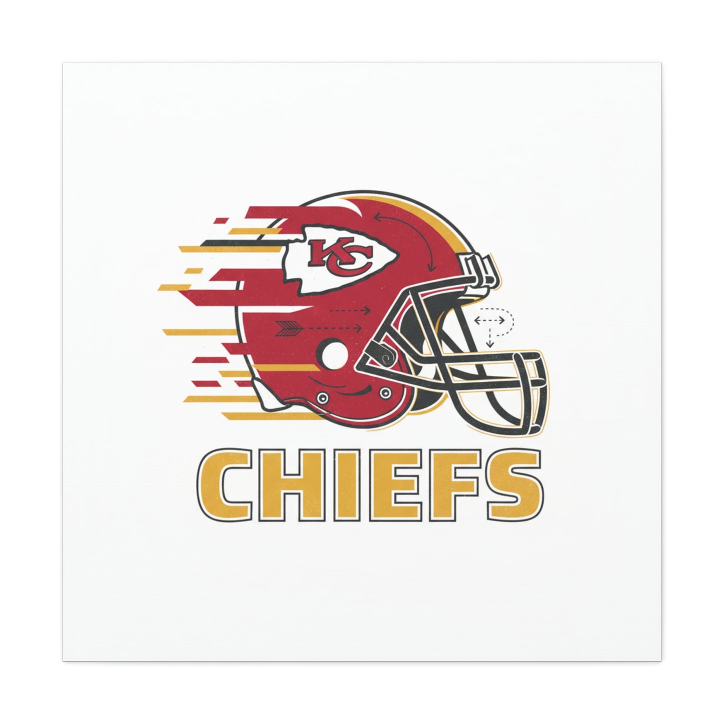 KC Chiefs Canvas  Wall Art
