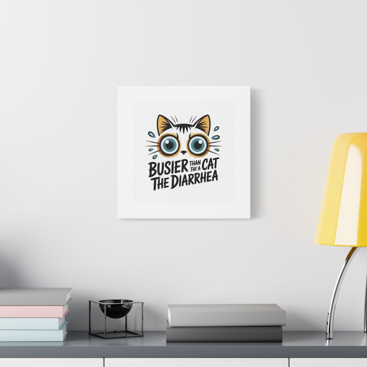 Humorous Cat  Canvas Wall Art