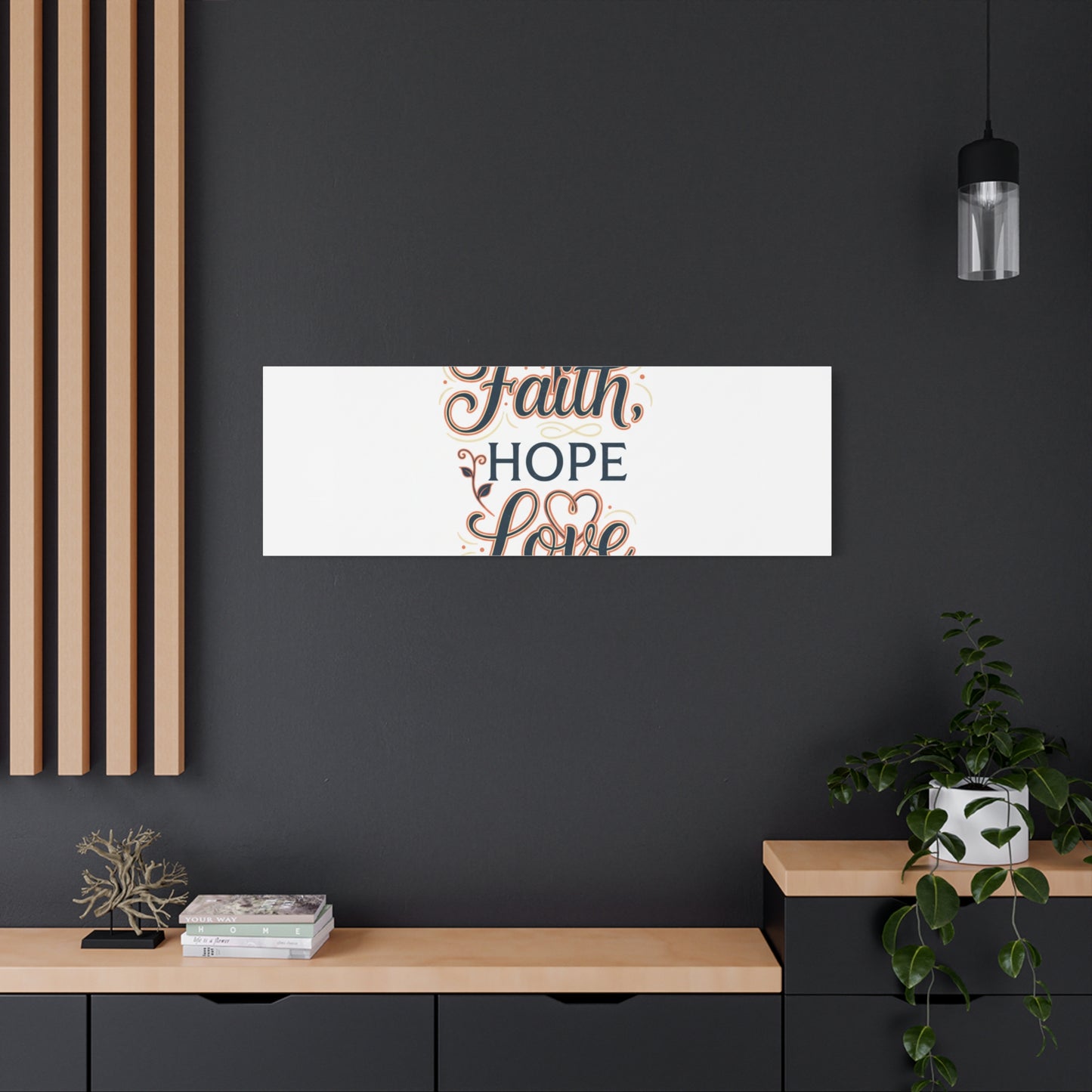 Faith Hope Love canvas, wall art