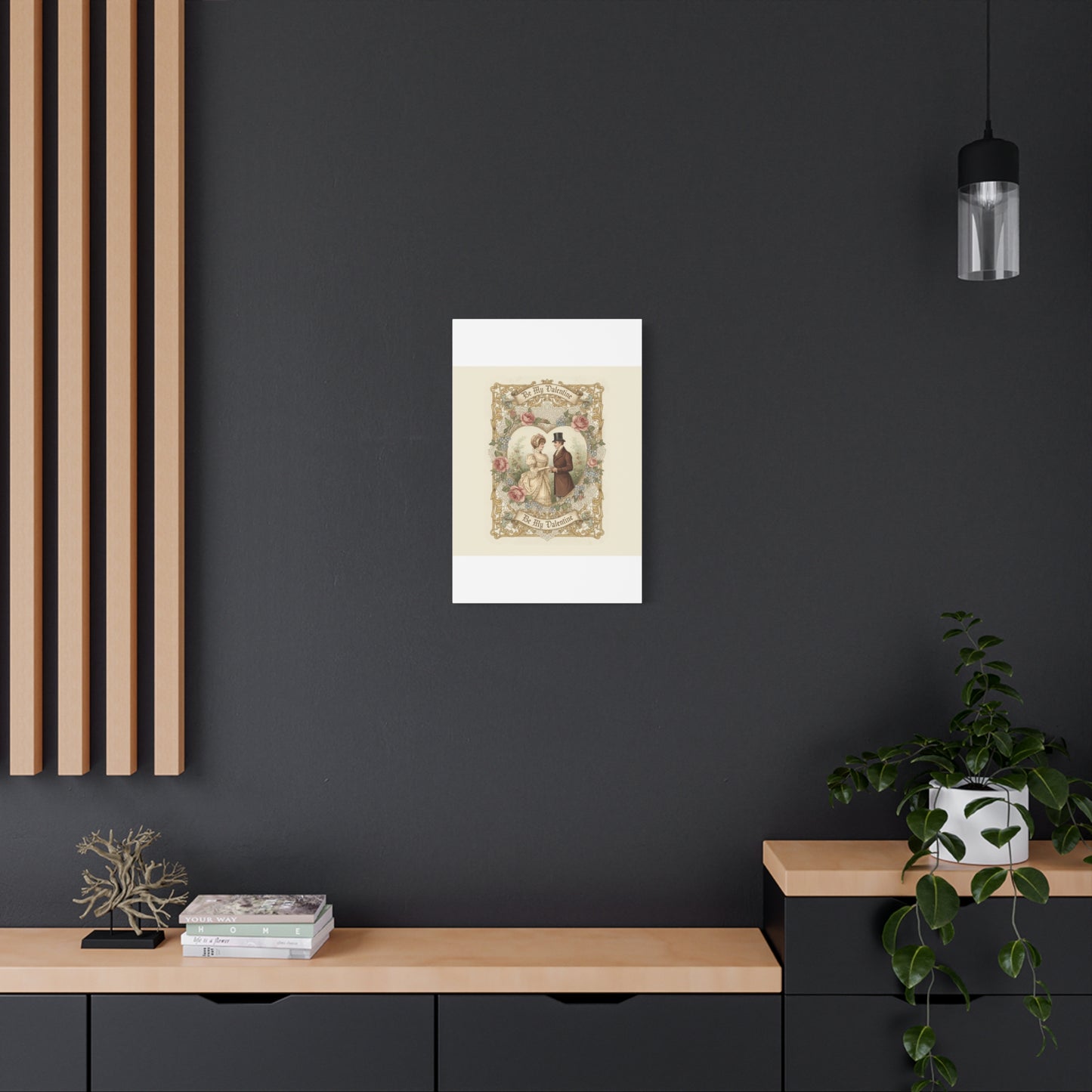 Victorian Valentine Print Canvas | Retro Americana, Vintage Romance