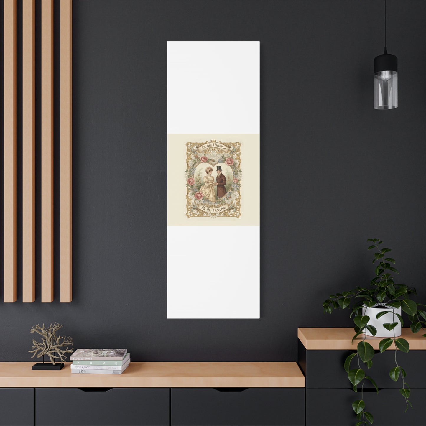 Victorian Valentine Print Canvas | Retro Americana, Vintage Romance