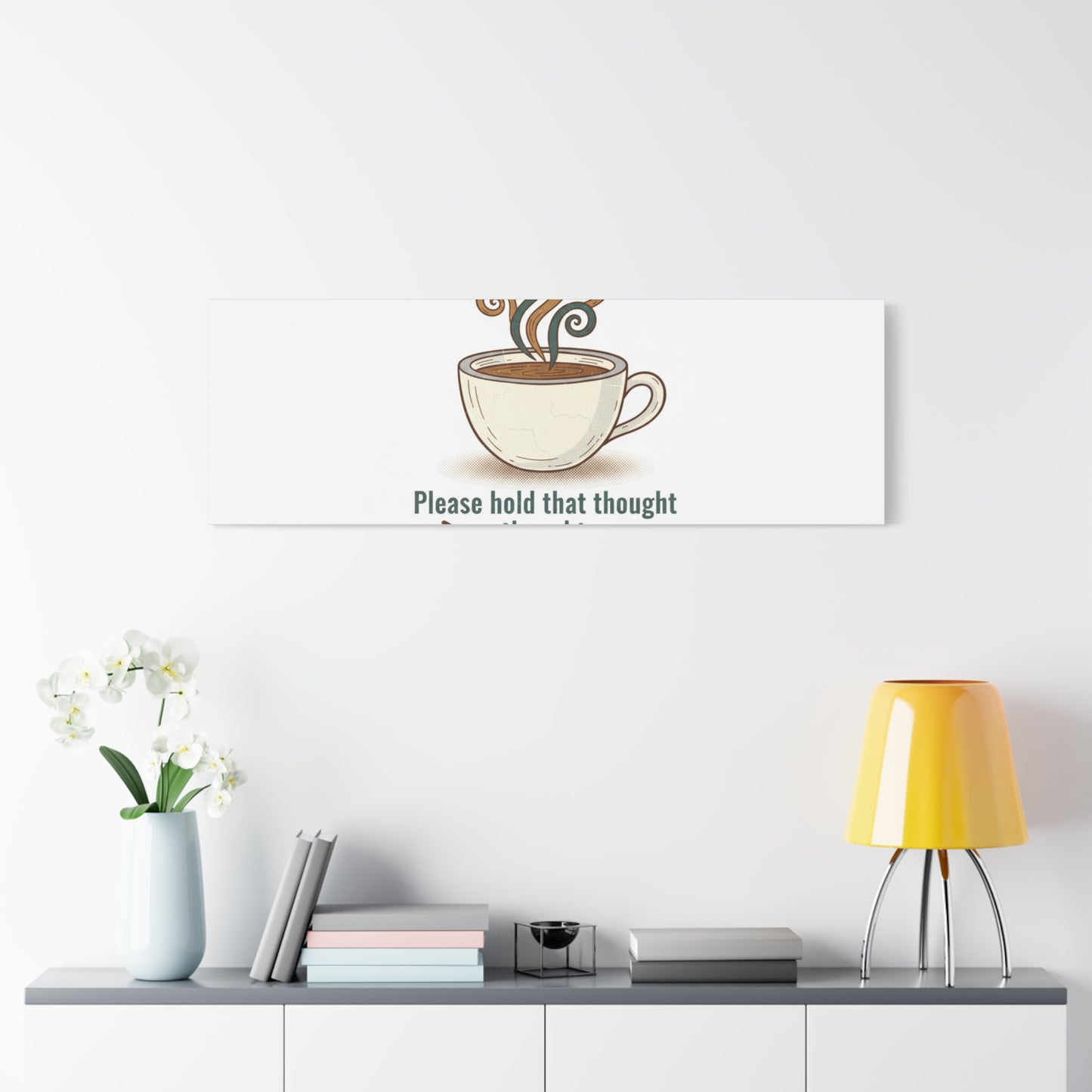 I Need Coffee First Canvas | Coffee Lover Wall Art, Cozy Drink Decor