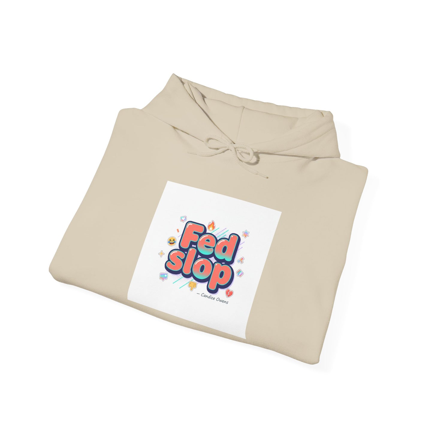 Fed Slop Retro Bubble Logo Hoodie | internet lingo, slang hoodie