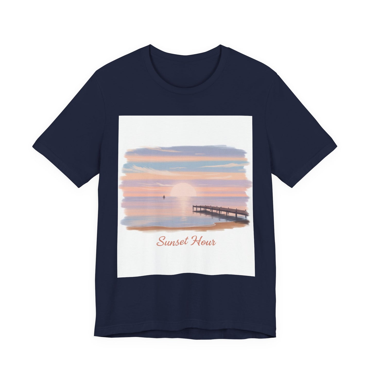 Sunset Pier Minimal Tee