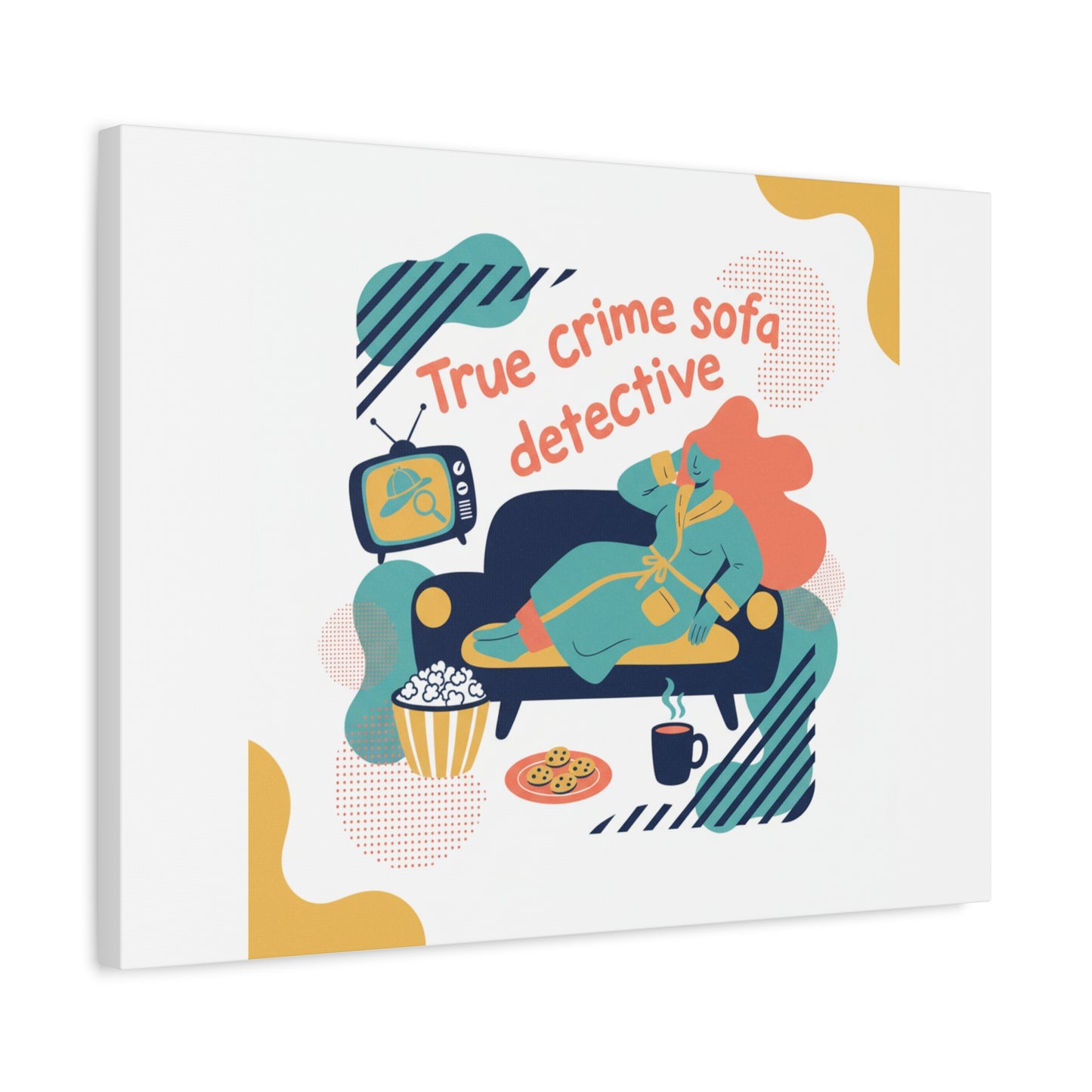 True Crime Sofa Detective Canvas