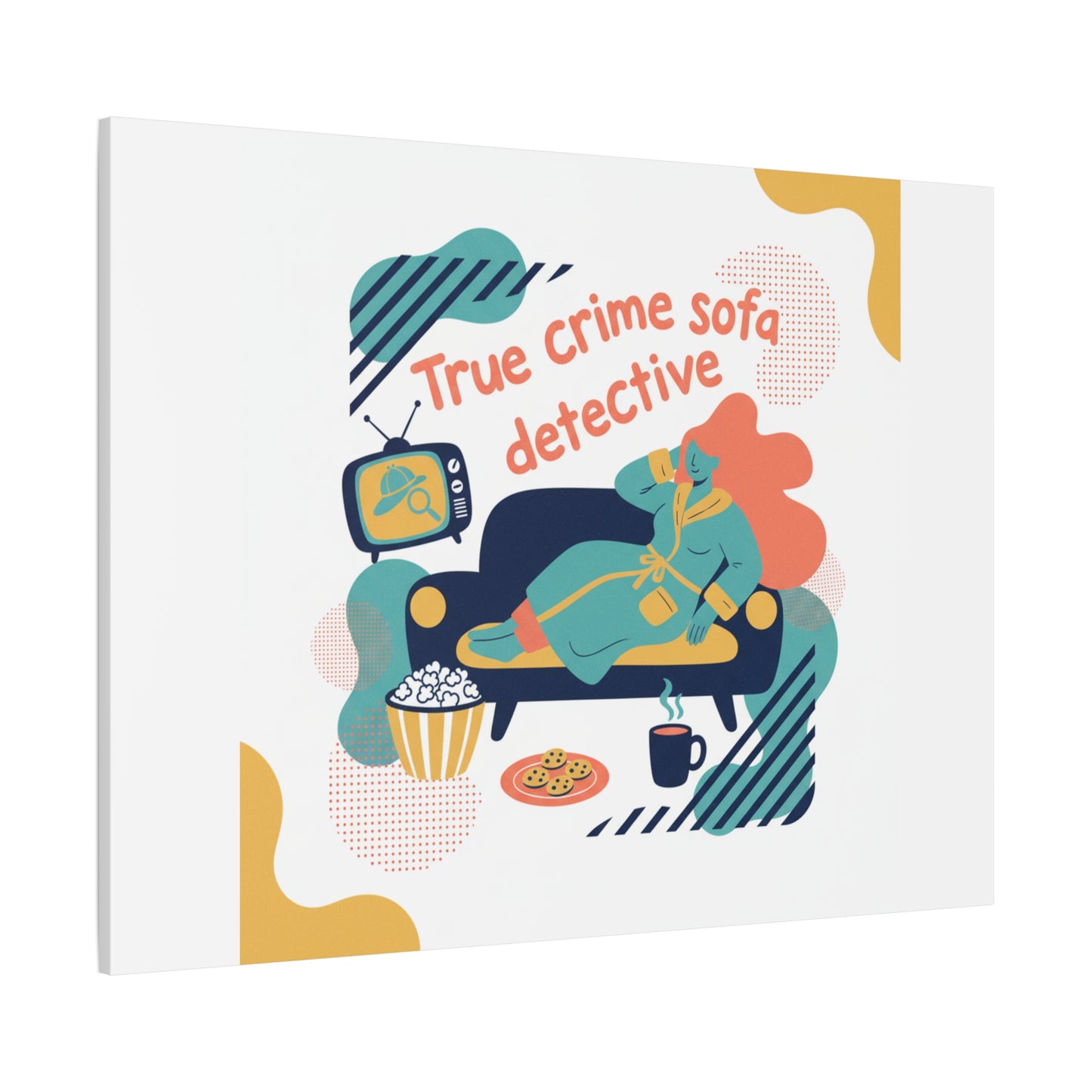 True Crime Sofa Detective Canvas