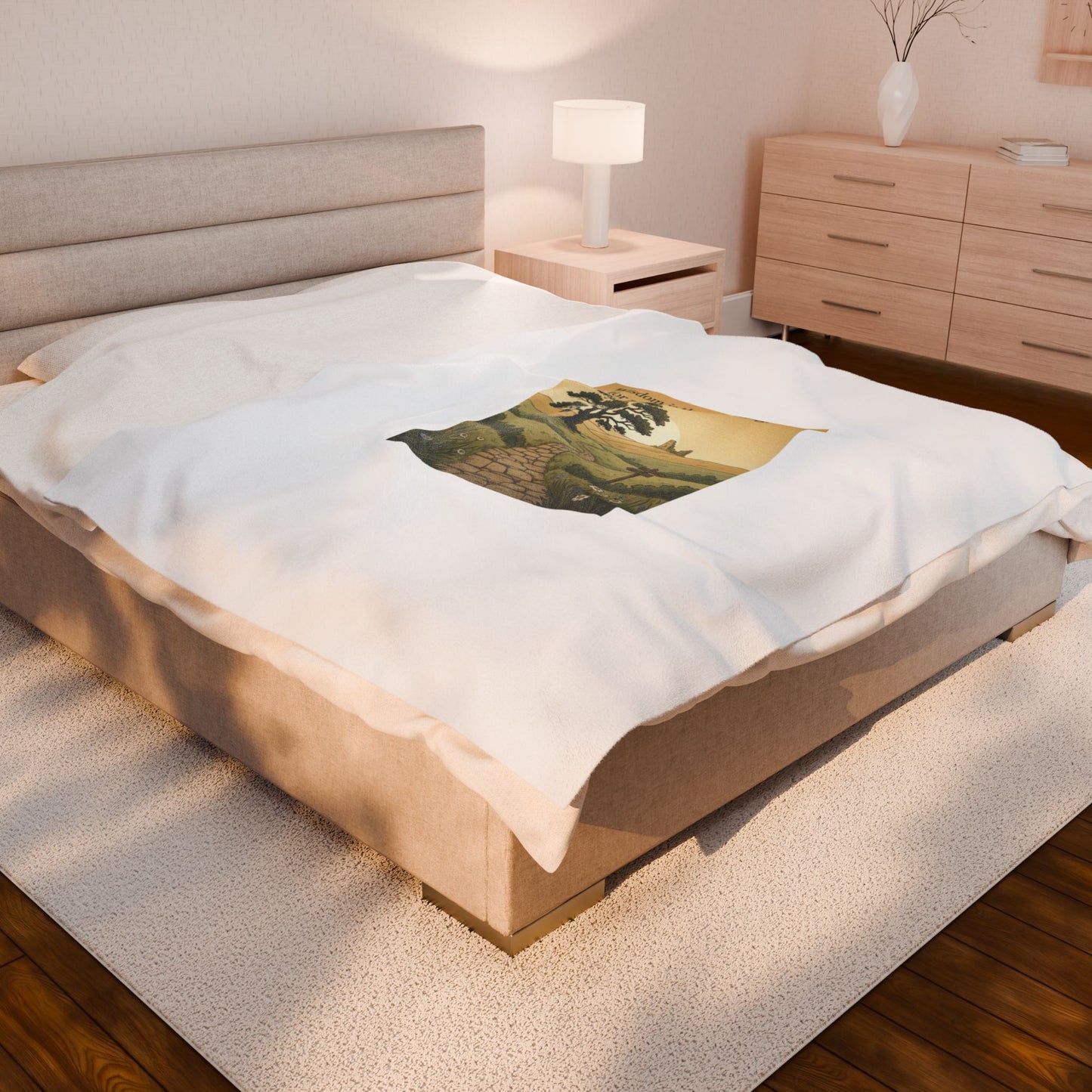 Wisdom quote blanket