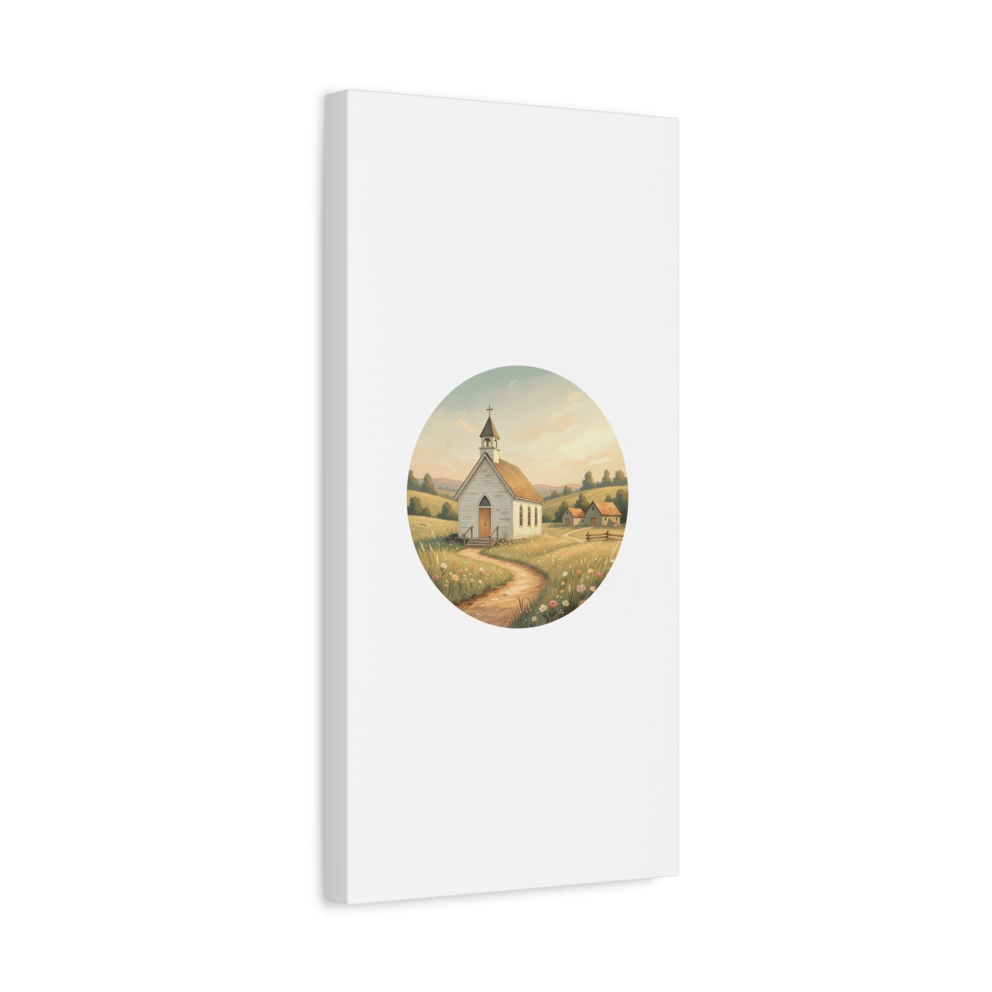 Country Church Matte Canvas, Stretched, 1.25"
