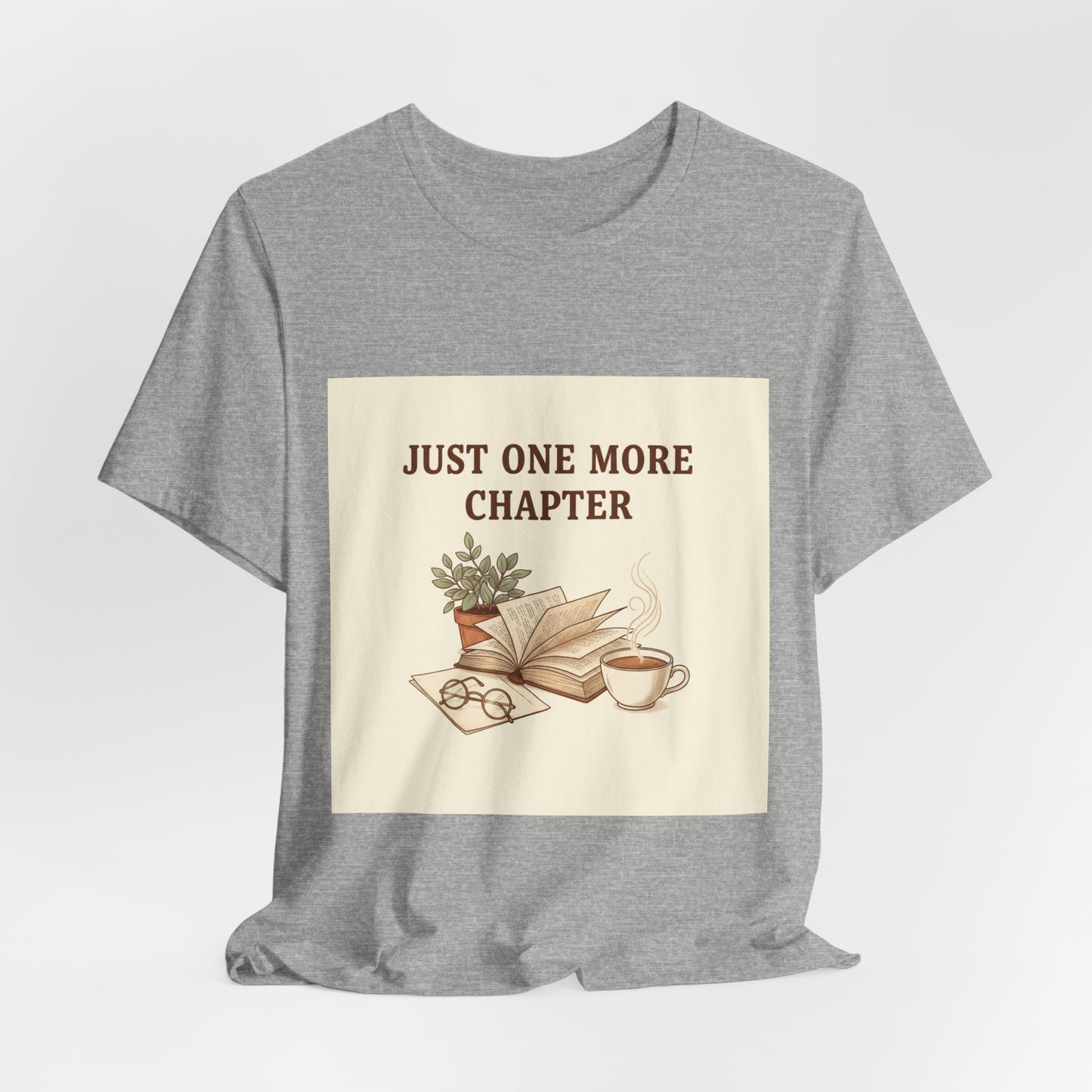 Just One More Chapter T-Shirt | Booklover Shirt, Reading Aesthetic