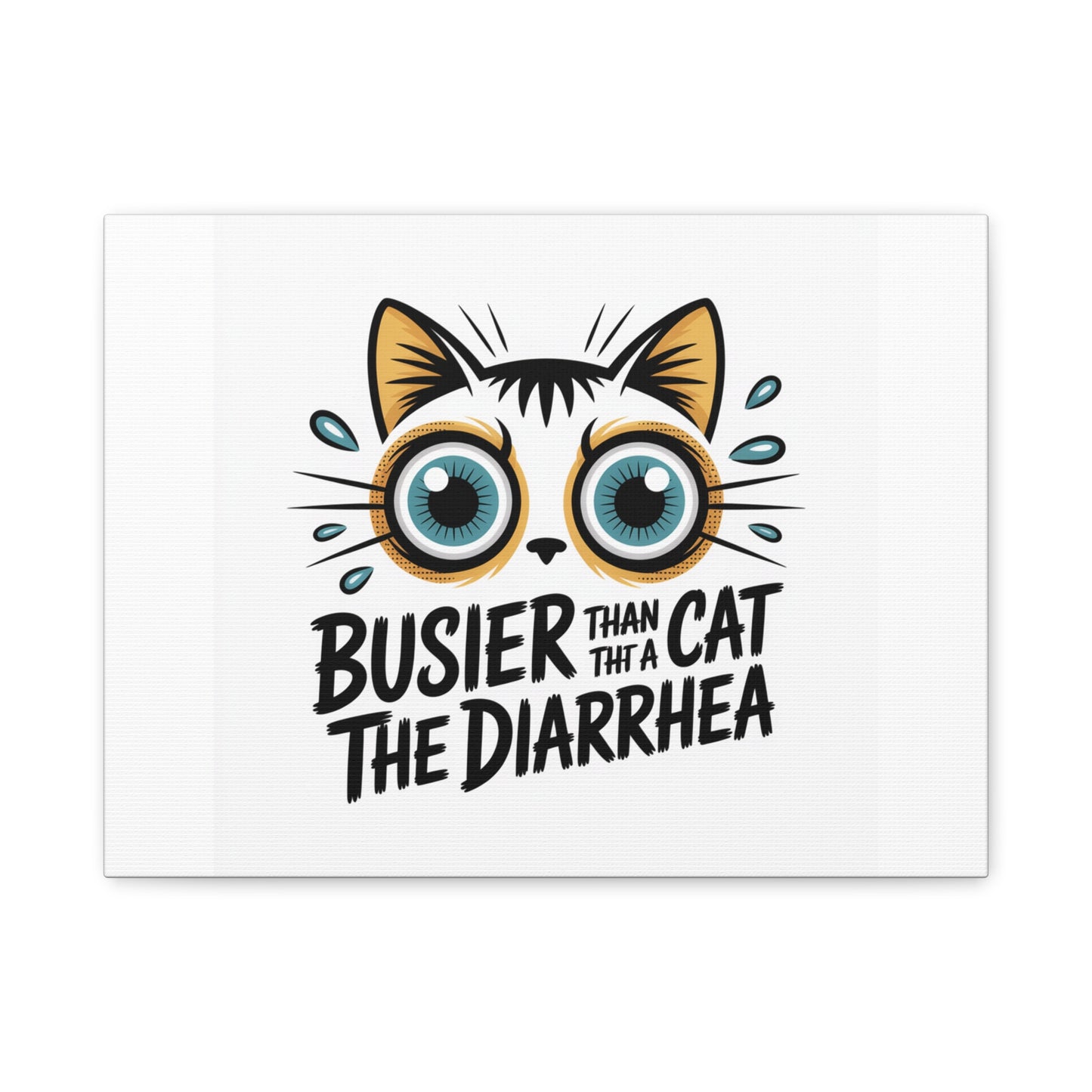 Humorous Cat  Canvas Wall Art