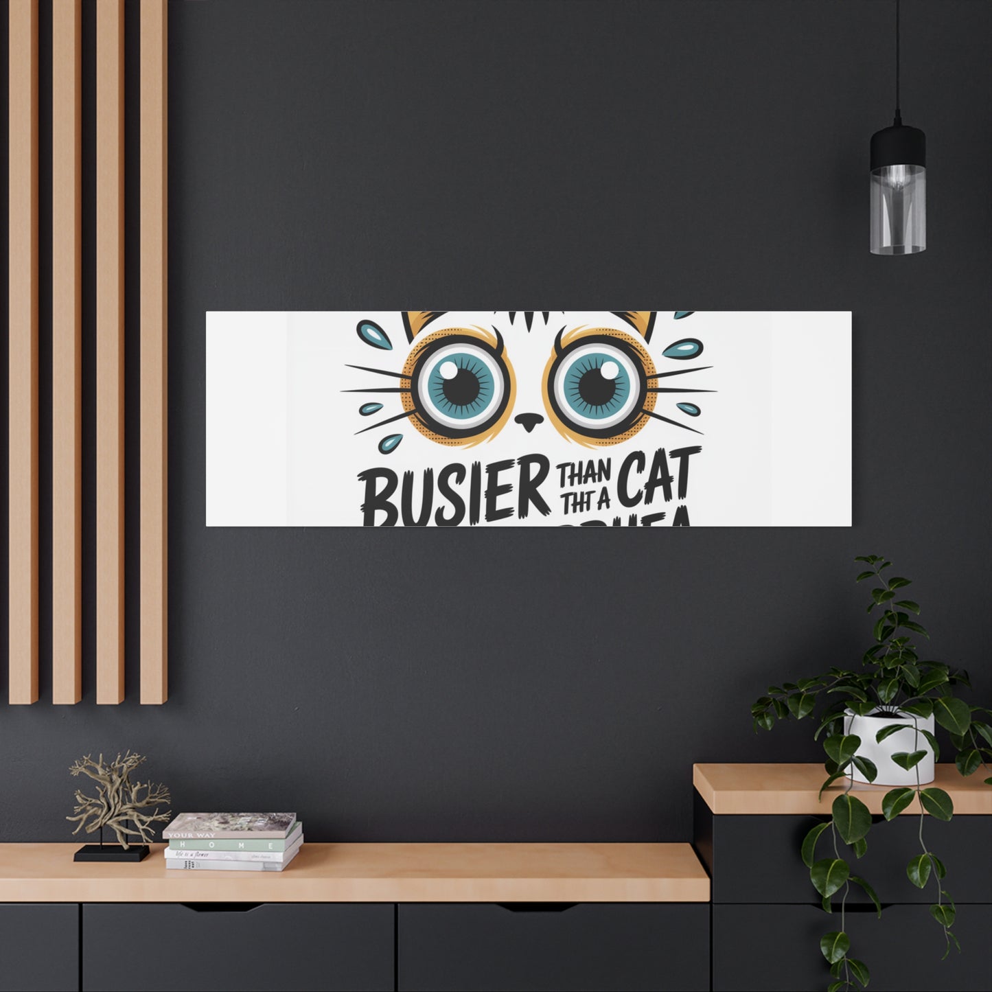 Humorous Cat  Canvas Wall Art
