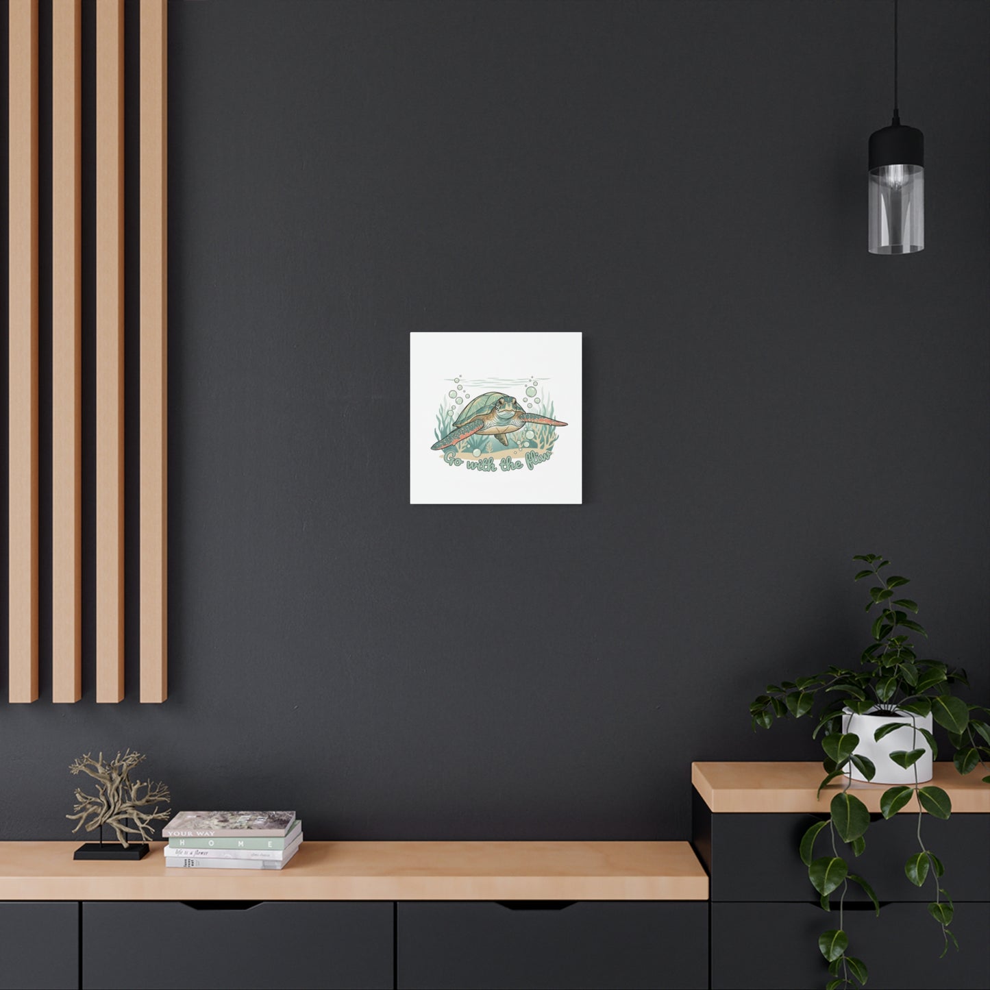Go with the Flow Turtle Canvas